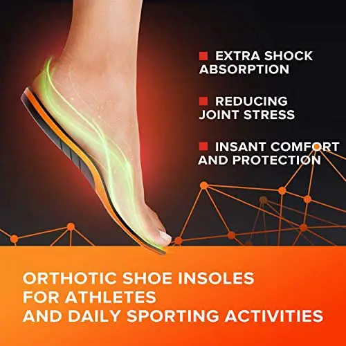 {New 2021} Sport Athletic Shoe Insoles Men Women - Ideal for Active Sports Walking Running Training Hiking Hockey - Extra Shock Absorption Inserts - Orthotic Comfort Insoles for Sneakers Running Shoes - 1626551415 898 New 2021 Sport Athletic Shoe Insoles Men Women Ideal