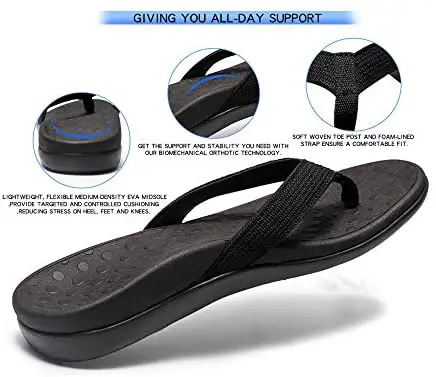 LLSOARSS Plantar Fasciitis Feet Sandal with Arch Support - Best Orthotic flip Flops for Flat Feet，Heel Pain- for Women - 1626565329 210 LLSOARSS Plantar Fasciitis Feet Sandal with Arch Support Best