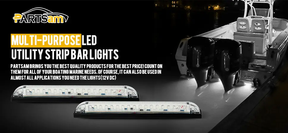 Marine LED Lighting Strips - 1626792811 817 Partsam 4x 8 Waterproof 18 Diodes Led Utility Strip Light
