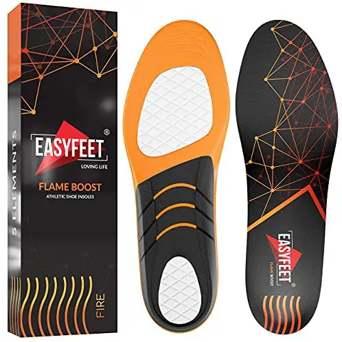 {New 2021} Sport Athletic Shoe Insoles Men Women - Ideal for Active Sports Walking Running Training Hiking Hockey - Extra Shock Absorption Inserts - Orthotic Comfort Insoles for Sneakers Running Shoes - New 2021 Sport Athletic Shoe Insoles Men Women Ideal