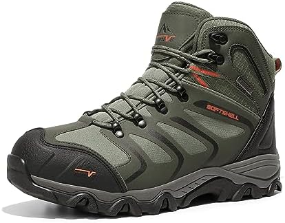NORTIV 8 Men's Ankle High Waterproof Hiking Boots Outdoor Lightweight Shoes Trekking Trails Armadillo - 41Acsfyt2YL. AC