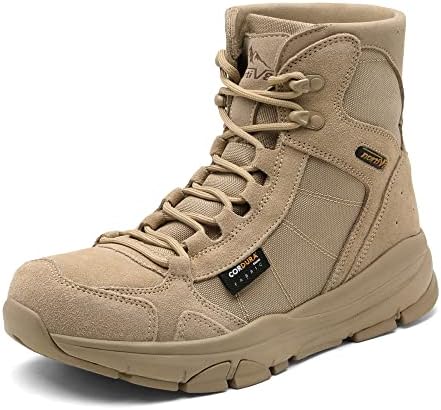 NORTIV 8 Men's Lightweight Military Tactical Work Boots Outdoor Motorcycle Combat Boots - 41HLooHLgDL. AC