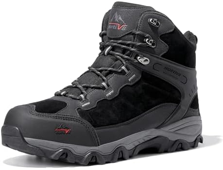 NORTIV 8 Men's Waterproof Hiking Boots Outdoor Mid Trekking Backpacking Mountaineering Shoes - 41n0K3wiDRL. AC